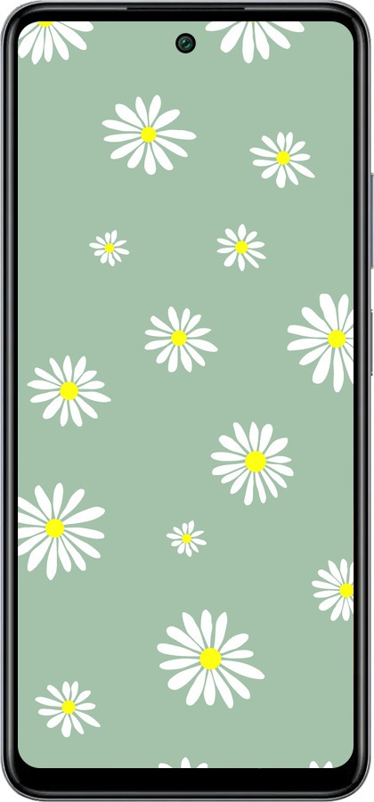 Силиконовый чехол Ромашки v4 для Infinix Smart 8 Plus - 5603u-3677 изображение 