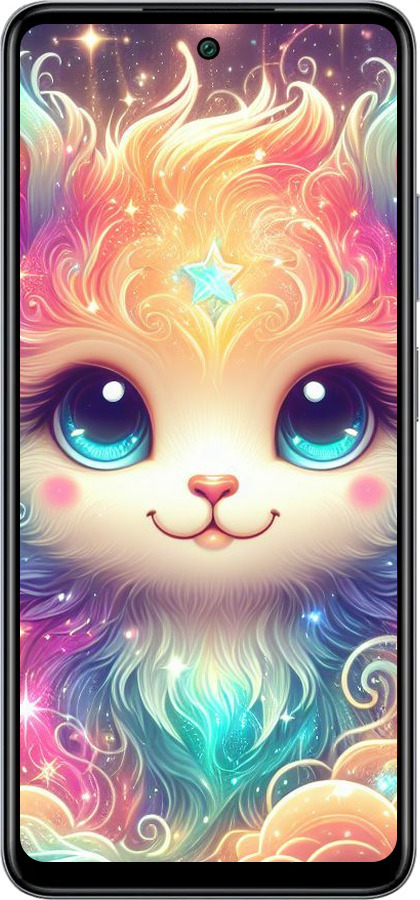 Силиконовый чехол Сказочный котенок для Infinix Smart 8 Plus - 5813u-3677 изображение 