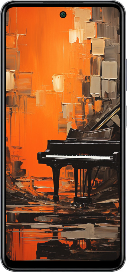 Силиконовый чехол Чехол для телефона Оранжевый Рояль для Infinix Smart 8 Plus - 5937u-3677 изображение 