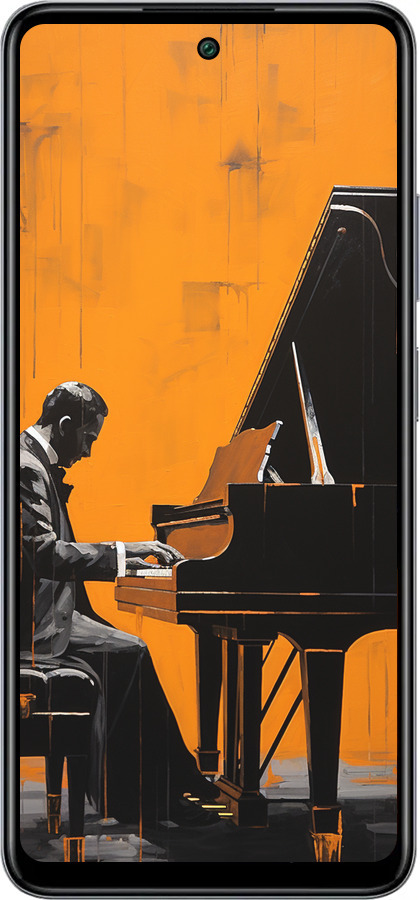 Силиконовый чехол Чехол для телефона Мужчина за Роялем для Infinix Smart 8 Plus - 5938u-3677 изображение 