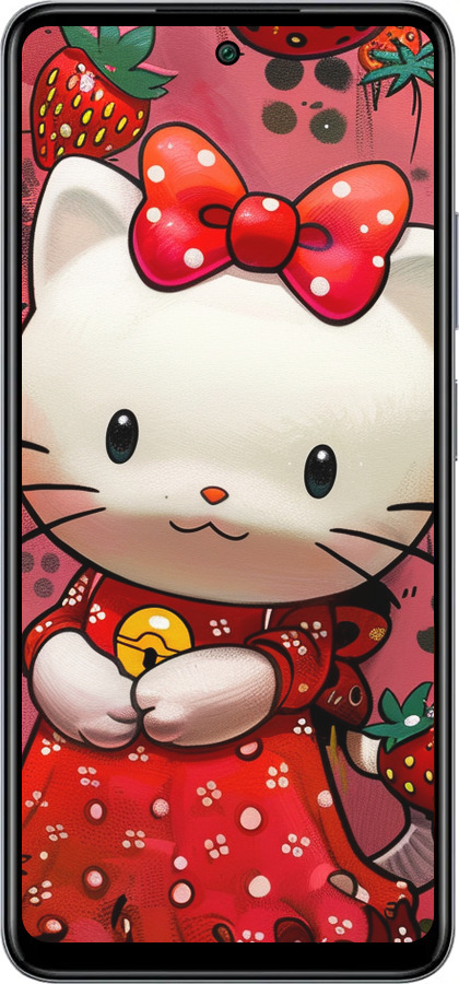 Силіконовий чехол hello kitty1 для Infinix Smart 8 Plus - 6036u-3677 изображение 