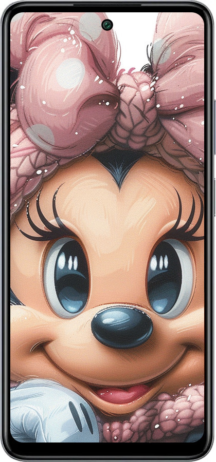 Силиконовый чехол Минни Маус с бантиком для Infinix Smart 8 Plus - 6055u-3677 изображение 