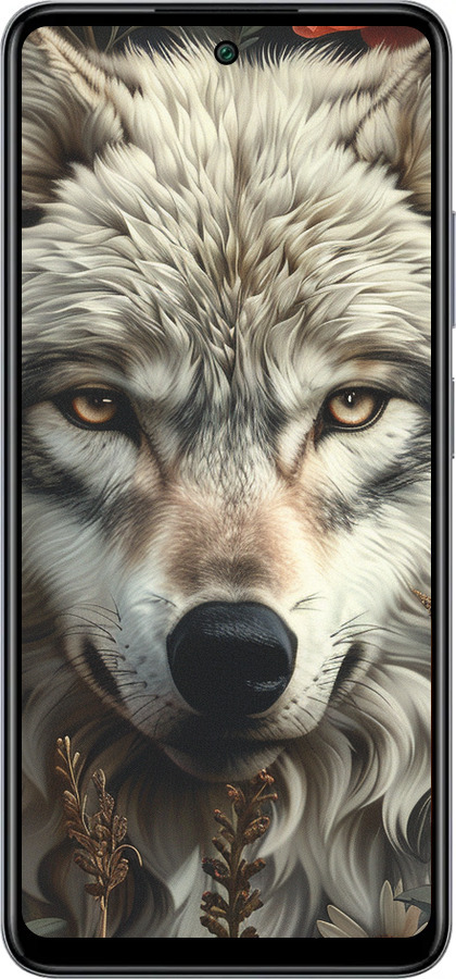 Силиконовый чехол Волчий взгляд для Infinix Smart 8 Plus - 6066u-3677 изображение 