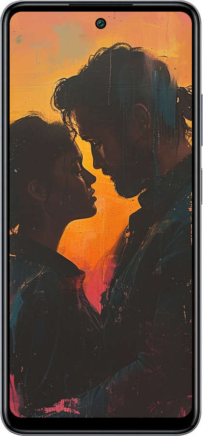 Силиконовый чехол Любовь на полотне для Infinix Smart 8 Plus - 6067u-3677 изображение 