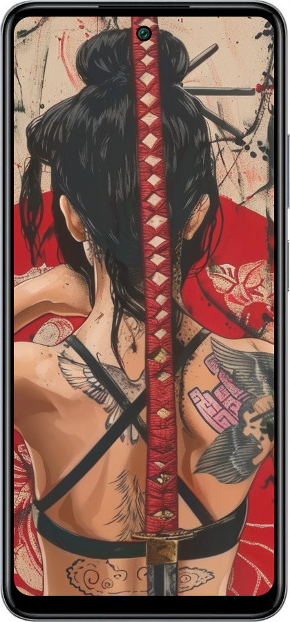 Силиконовый чехол Тайна катаны для Infinix Smart 8 Plus - 6074u-3677 изображение 