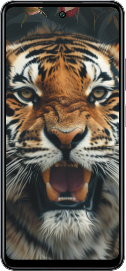 Силиконовый чехол Тигровое величие для Infinix Smart 8 Plus - 6080u-3677 изображение 