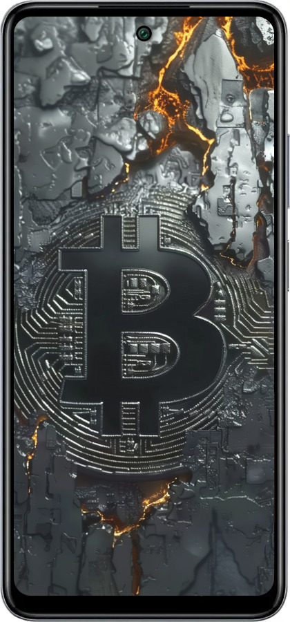 Силиконовый чехол Раскаленный биткойн для Infinix Smart 8 Plus - 6091u-3677 изображение 