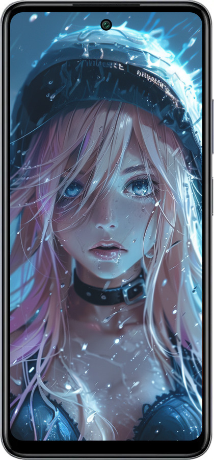 Силіконовий чехол Аніме-діва під дощем для Infinix Smart 8 Plus - 6120u-3677 изображение 