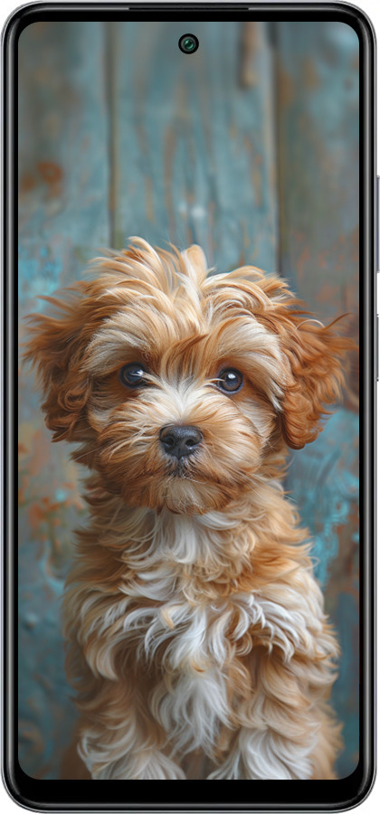 Силіконовий чехол Цуценя мальтипу для Infinix Smart 8 Plus - 6157u-3677 изображение 