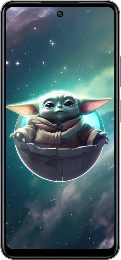 Силіконовий чехол Малышь йода для Infinix Smart 8 Plus - 6294u-3677 изображение 