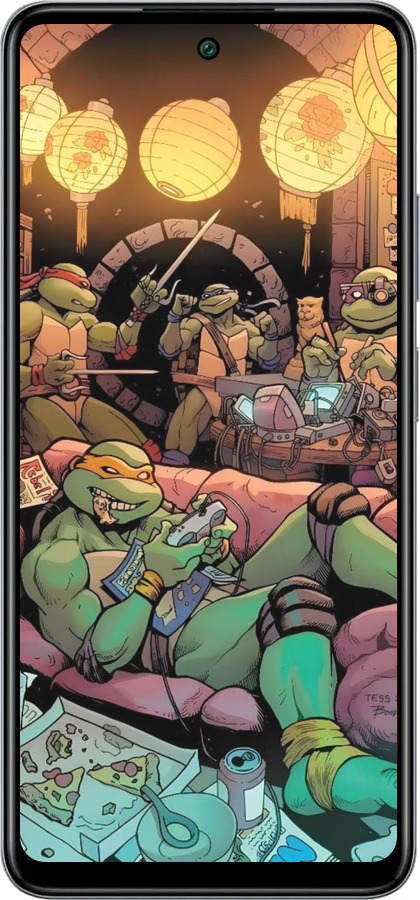 Силиконовый чехол Черепашки нинзя для Infinix Smart 8 Plus - 6346u-3677 изображение 