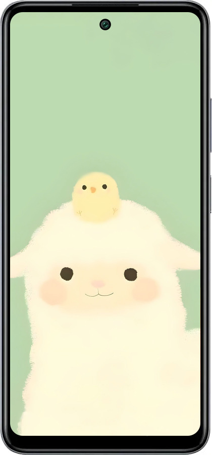 Силиконовый чехол Барашек и ципленок для Infinix Smart 8 Plus - 6369u-3677 изображение 