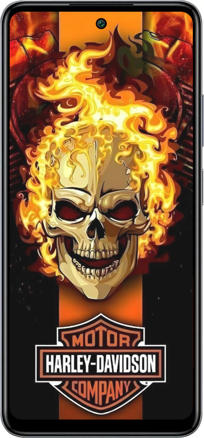 Силиконовый чехол Харлей девидсон для Infinix Smart 8 Plus - 6370u-3677 изображение 