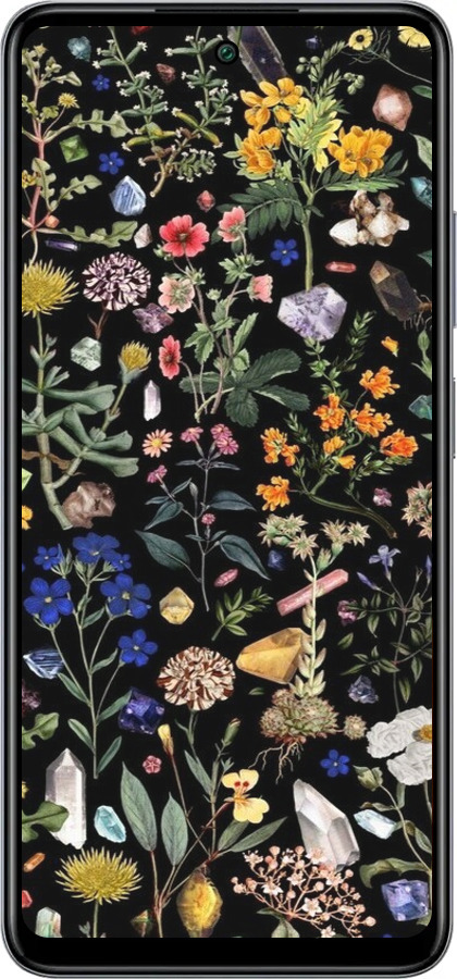 Силиконовый чехол С цветами для Infinix Smart 8 Plus - 6422u-3677 изображение 