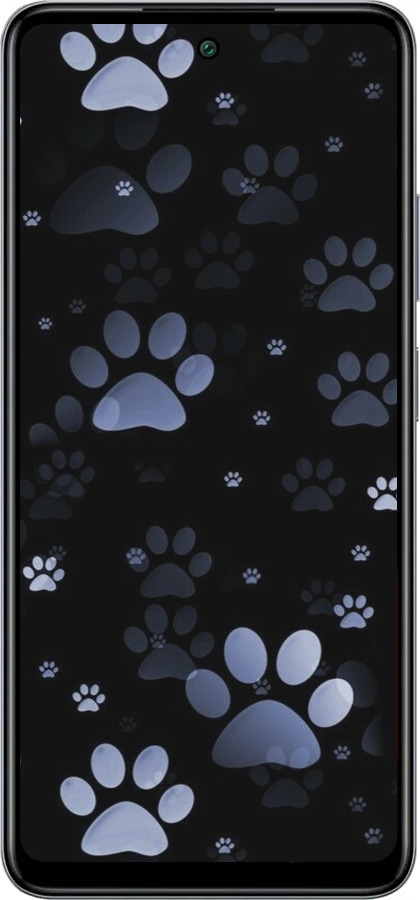 Силіконовий чехол З синіми відбитками лап для Infinix Smart 8 Plus - 6441u-3677 изображение 
