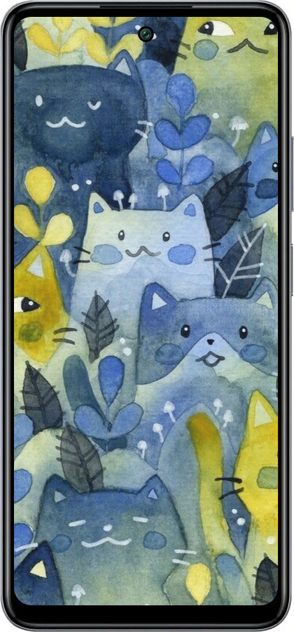 Силиконовый чехол С изображением кошачьего леса для Infinix Smart 8 Plus - 6447u-3677 изображение 