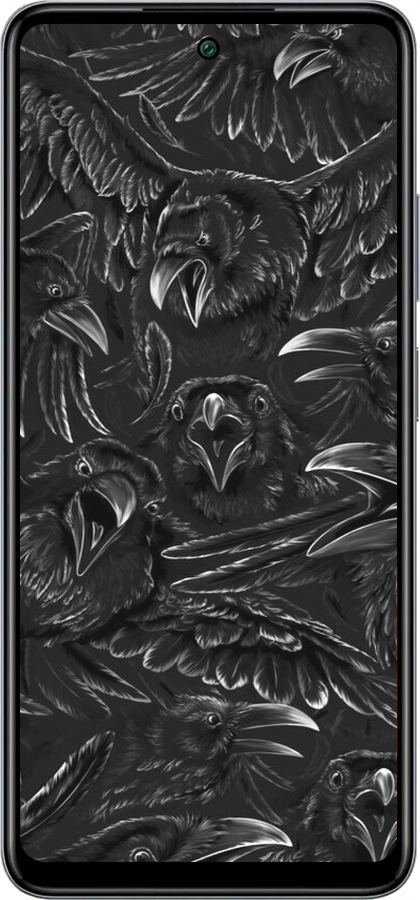 Силиконовый чехол Воронья ярость для Infinix Smart 8 Plus - 6474u-3677 изображение 