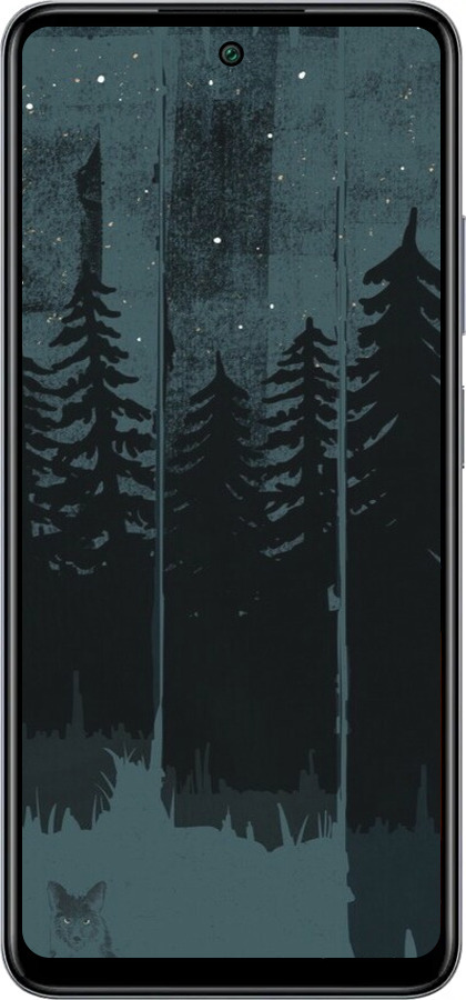 Силиконовый чехол Лиса и ночной лес для Infinix Smart 8 Plus - 6481u-3677 изображение 