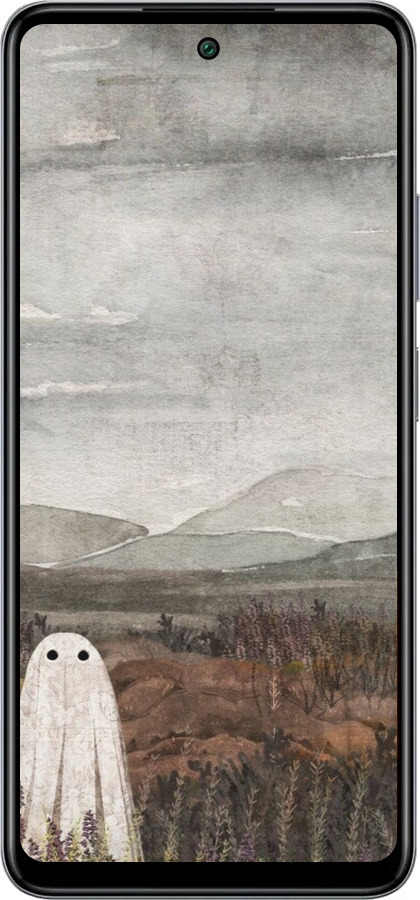 Силиконовый чехол Одинокий призрак на фоне гор для Infinix Smart 8 Plus - 6486u-3677 изображение 