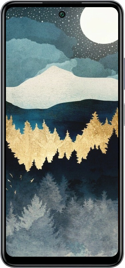 Силиконовый чехол Ночной пейзаж с лесом и горами для Infinix Smart 8 Plus - 6493u-3677 изображение 