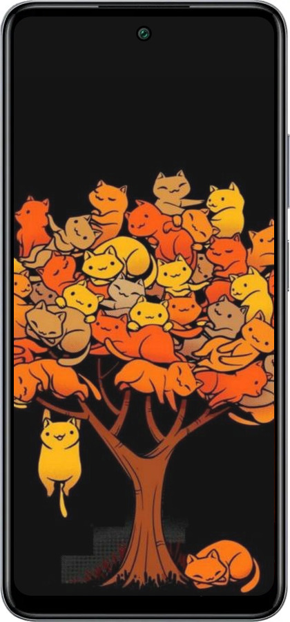 Силиконовый чехол Дерево и котики для Infinix Smart 8 Plus - 6516u-3677 изображение 