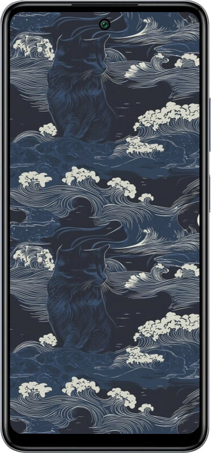 Силиконовый чехол Морская тематика в стиле арт-деко для Infinix Smart 8 Plus - 6520u-3677 изображение 