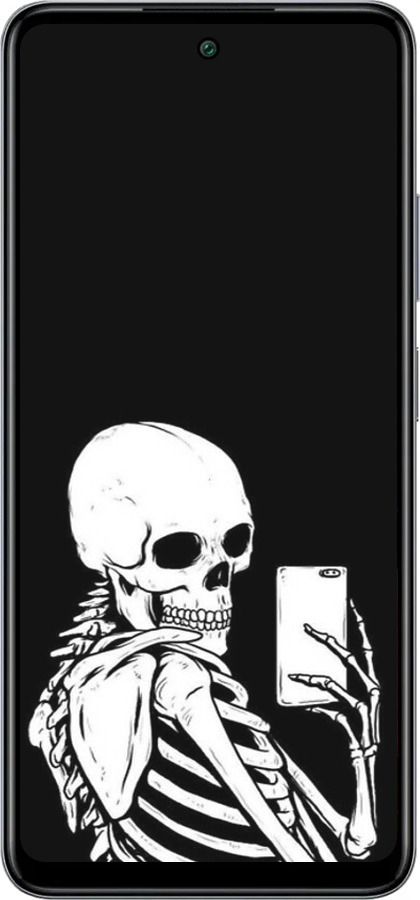 Силіконовий чехол Скелет робить Selfie для Infinix Smart 8 Plus - 6535u-3677 изображение 