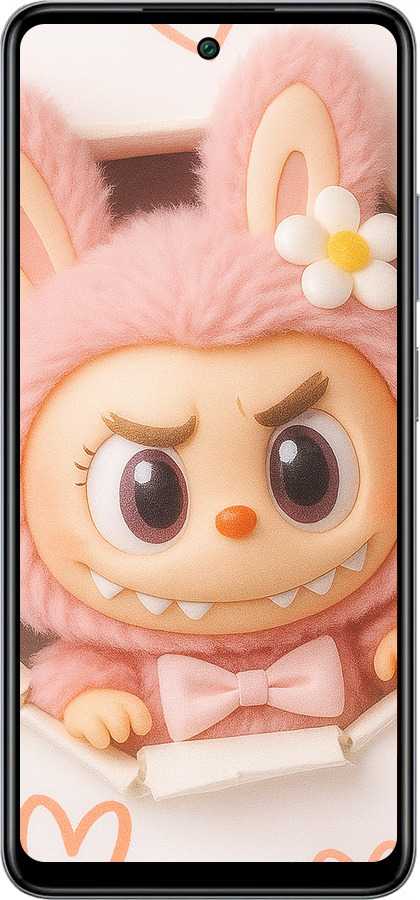 Силіконовий чехол Лабубу 2 для Infinix Smart 8 Plus - 6710u-3677 изображение 