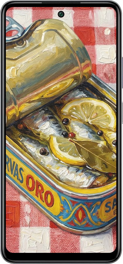 Силиконовый чехол Vintage Sardine Tin Phone для Infinix Smart 8 Plus - 6772u-3677 изображение 