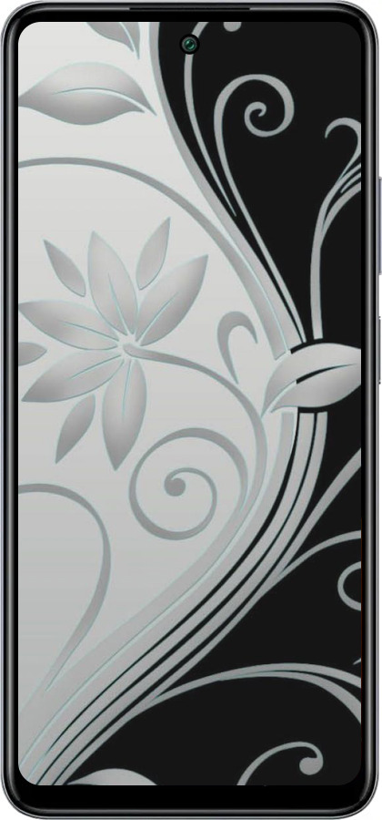 Силиконовый чехол Цветы на чёрно-белом фоне для Infinix Smart 8 Plus - 840u-3677 изображение 