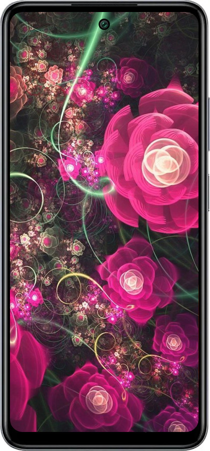 Силиконовый чехол Абстрактные цветы 3 для Infinix Smart 8 Plus - 850u-3677 изображение 