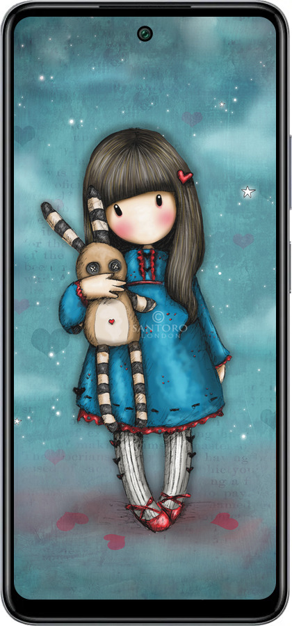 Силиконовый чехол Девочка с зайчиком для Infinix Smart 8 Plus - 915u-3677 изображение 