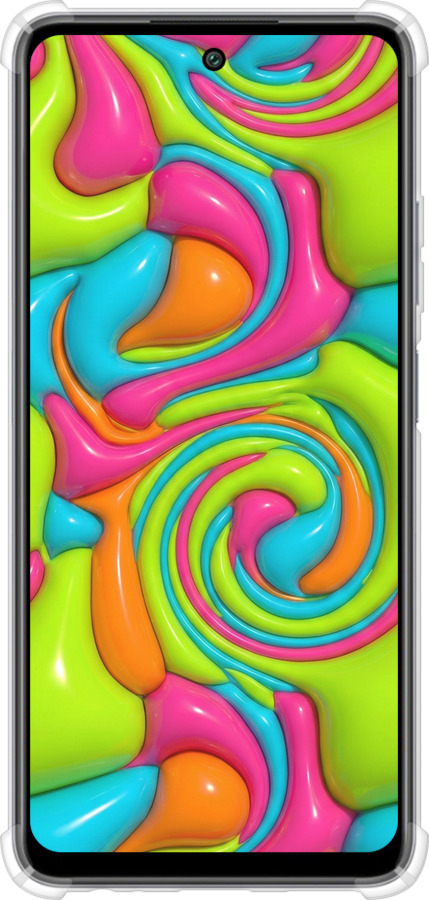 Силикон с усиленными углами чехол Y2K Jelly Dream для Tecno Spark 20 - 6780sp-3435 изображение 