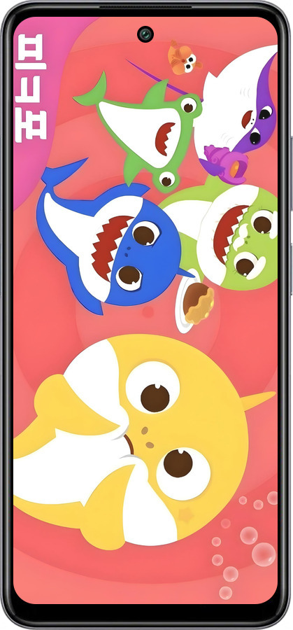 Силиконовый чехол Бейби Шаркс для Tecno Spark 20c BG7n - 6305u-3627 изображение 