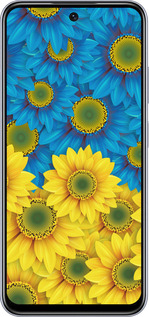 TPU чехол Жёлто-голубые цветы для Infinix Smart 9 - 1048b-3809 изображение 