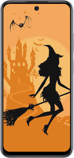 TPU чехол Ведьма на метле для Infinix Smart 9 - 1184b-3809 изображение 