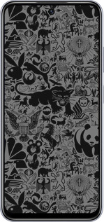 TPU чехол Чёрно-серый стикер бомбинг для Infinix Smart 9 - 2432b-3809 изображение 