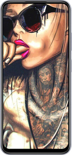 TPU чехол Дівчина в тату для Infinix Smart 9 - 4001b-3809 изображение 