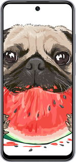 TPU чехол Мопс и арбуз для Infinix Smart 9 - 4665b-3809 изображение 