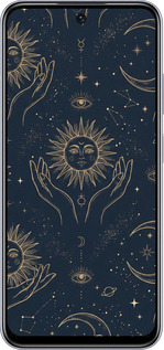 TPU чехол Celestial Harmony: Sun & Moon Gold Mystic Pattern для Infinix Smart 9 - 6778b-3809 изображение 