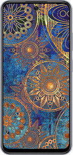 TPU чехол Золотой узор для Infinix Smart 9 - 678b-3809 изображение 