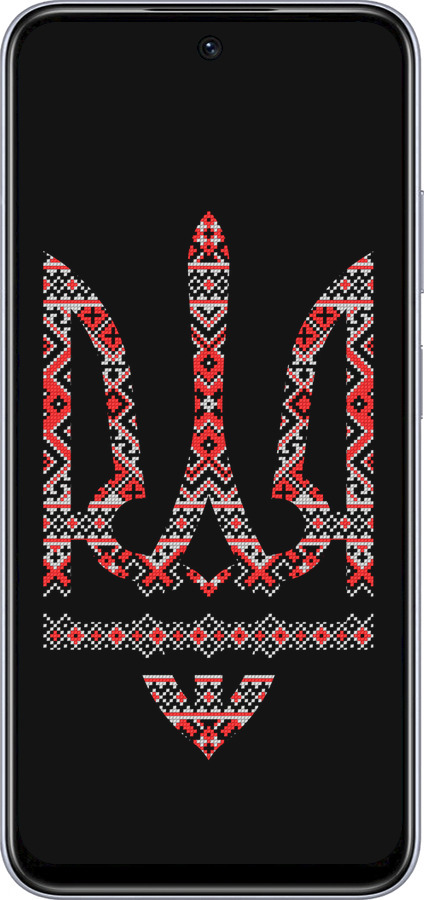 TPU чехол Герб - вышиванка на черном фоне для Infinix Smart 9 - 1196b-3809 изображение 