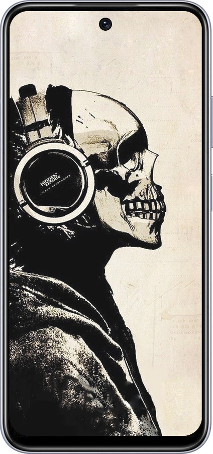 TPU чехол Скелет-меломан v2 для Infinix Smart 9 - 1200b-3809 изображение 