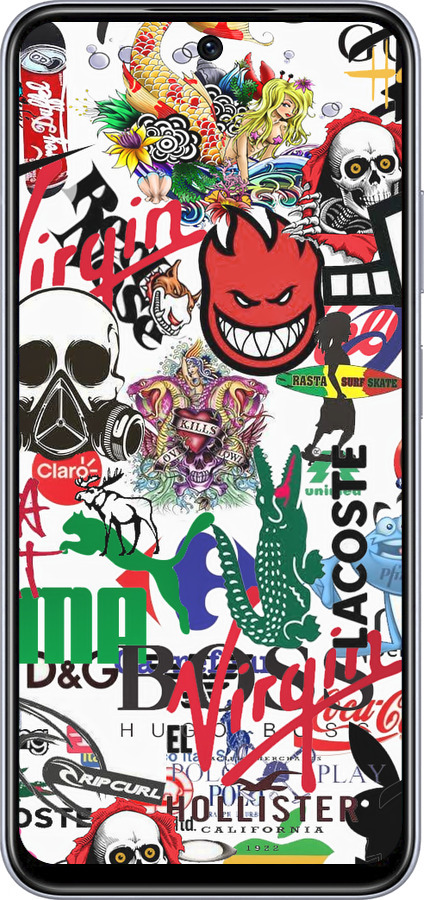 TPU чехол Many different logos для Infinix Smart 9 - 4022b-3809 изображение 