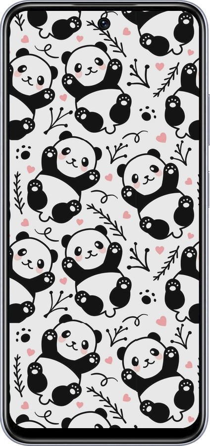 TPU чехол Панды для Infinix Smart 9 - 4318b-3809 изображение 