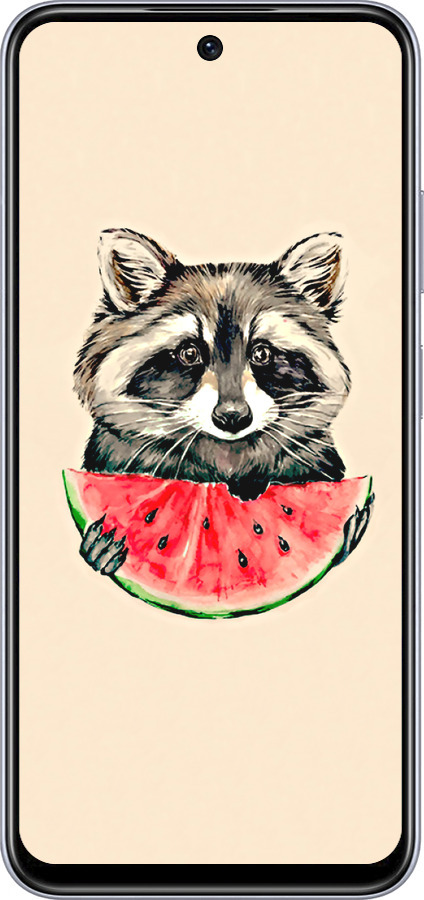 TPU чехол Енотик с арбузом для Infinix Smart 9 - 4605b-3809 изображение 