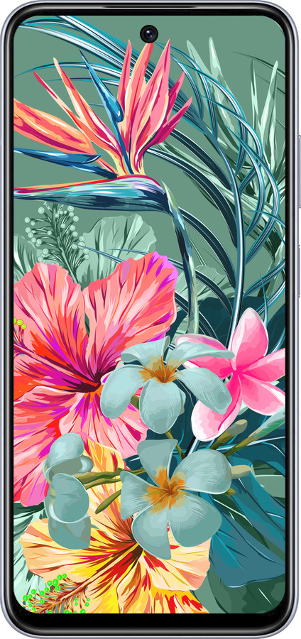 TPU чехол Тропические цветы v1 для Infinix Smart 9 - 4667b-3809 изображение 