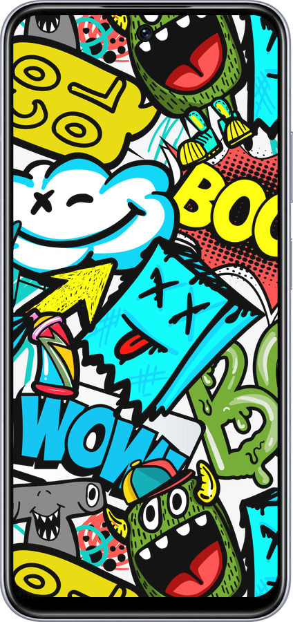 TPU чехол Стикеры v4 для Infinix Smart 9 - 5508b-3809 изображение 