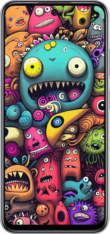 TPU чехол Cмешные монстры для Infinix Smart 9 - 5549b-3809 изображение 