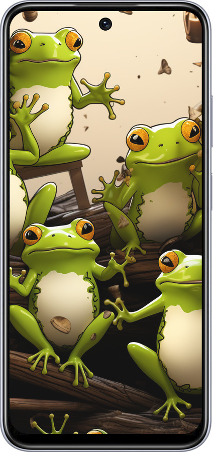 TPU чехол Жабки для Infinix Smart 9 - 5656b-3809 изображение 